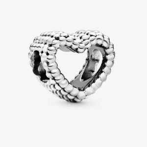 Pandora Beaded Open Heart Charm